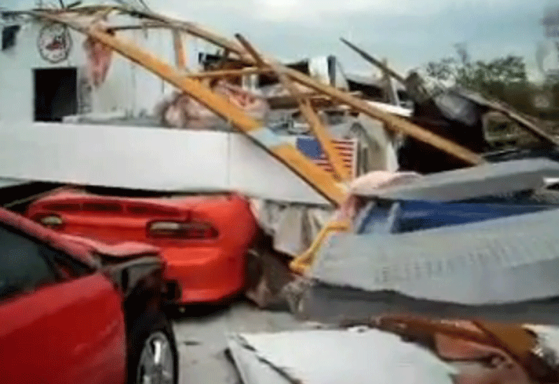 Goodyear factory flattened by deadly tornado