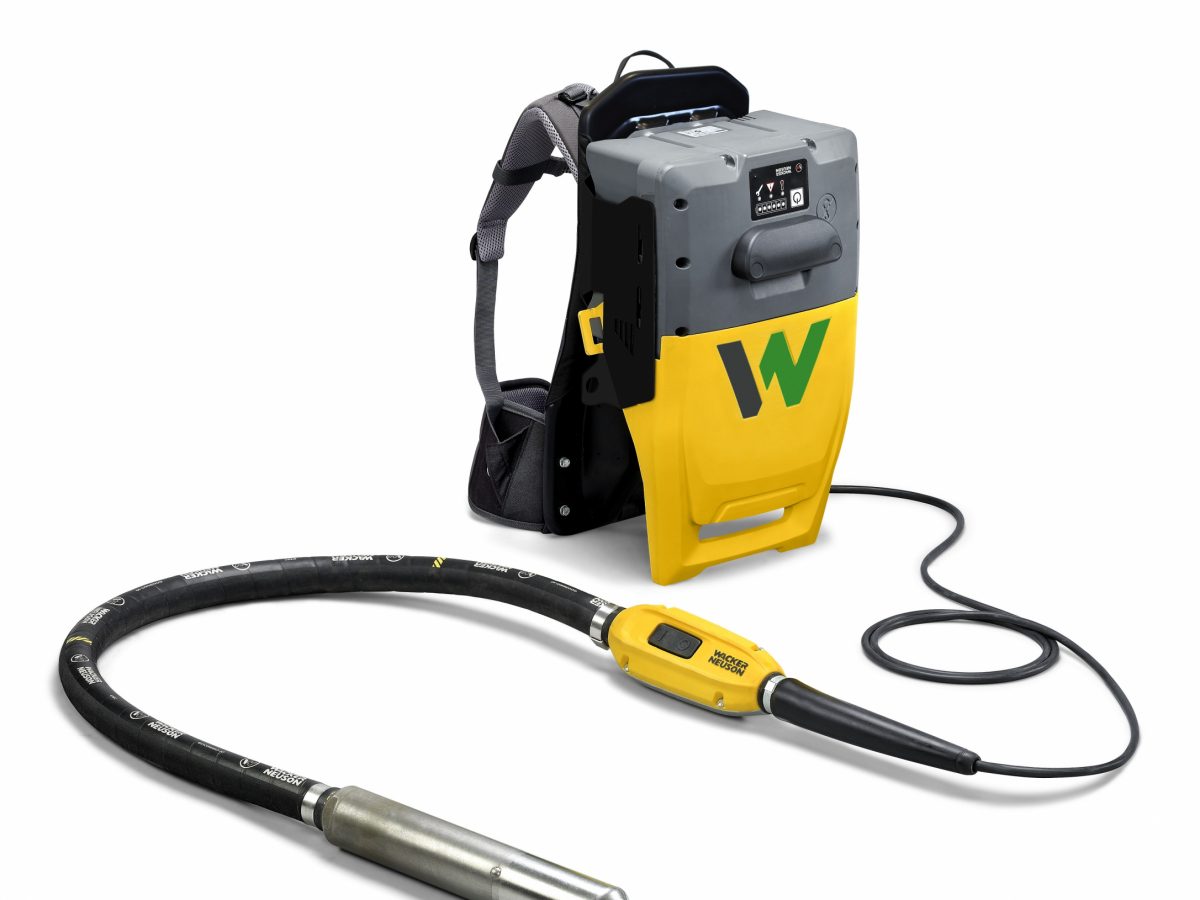 Wacker Neuson expands battery-powered product line with a backpack vibrator