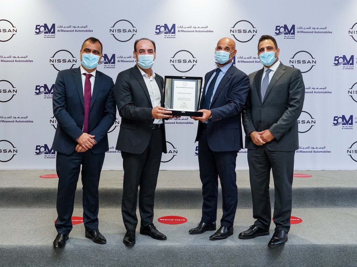 Al Masaood Automobiles gets ‘Outstanding Performance Award in Market Share Growth' from Nissan Middle East