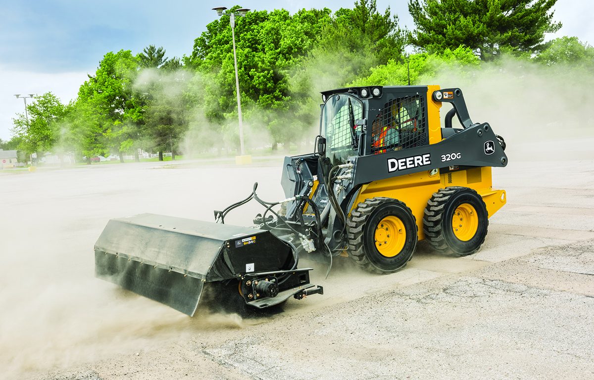 John Deere upgrades angle and pickup brooms for snow and debris cleanup