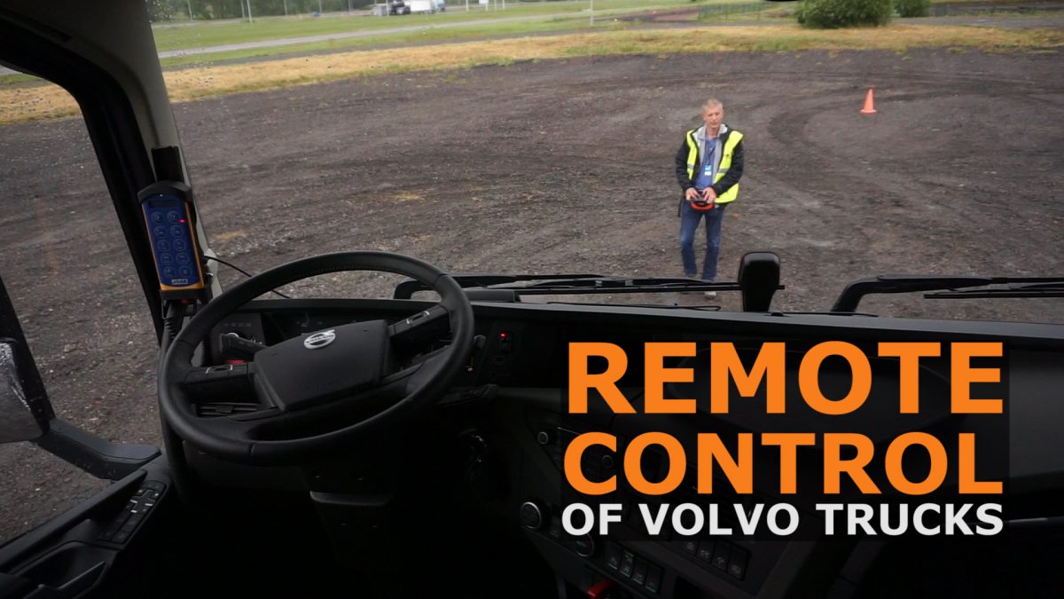 Video: Remote control of Volvo trucks