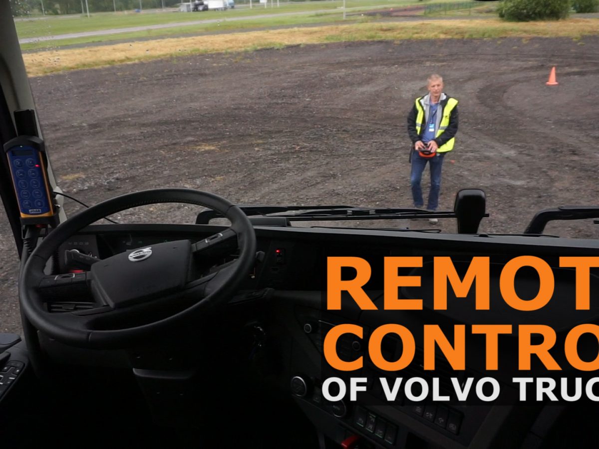 Video: Remote control of Volvo trucks