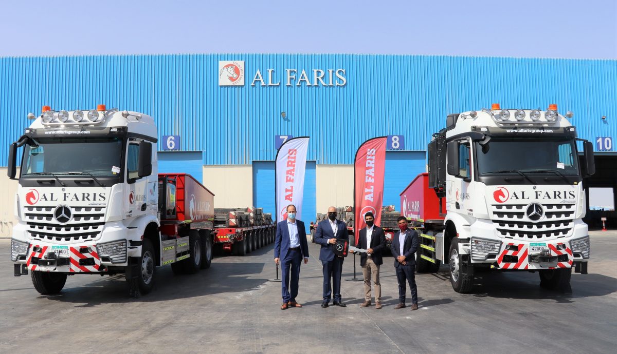 Al Faris Group takes delivery of first new generation Mercedes-Benz Arocs SLT in the MENA region