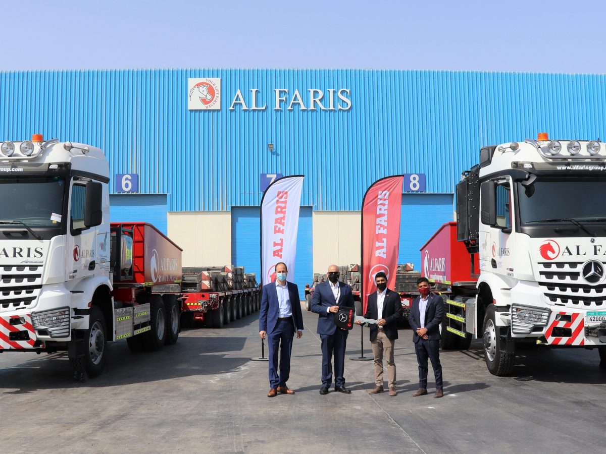 Al Faris Group takes delivery of first new generation Mercedes-Benz Arocs SLT in the MENA region