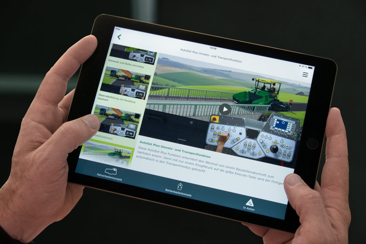 Joseph Vogele publishes mobile app for paver operators