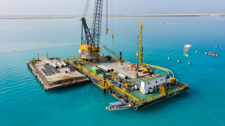 Saudi Bauer Constructs 124 Onshore And Offshore Piles For The Red Sea Project Pmv Middle East 5052