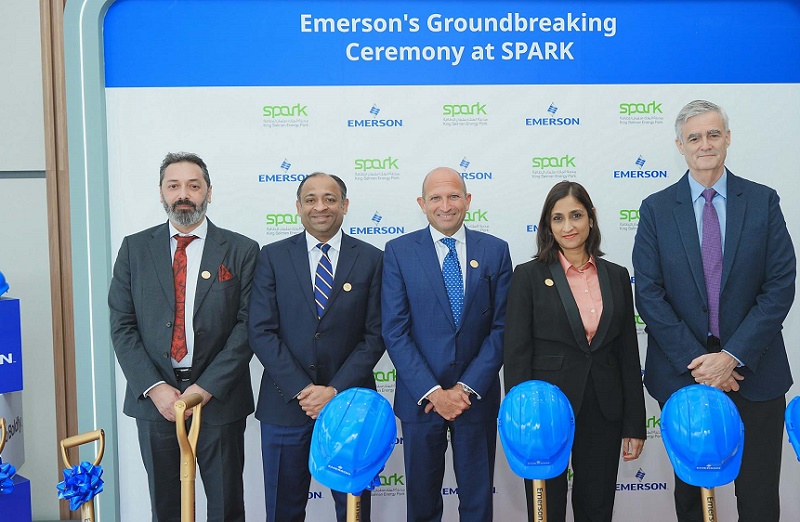 Ground breaking of new Emerson manufacturing facility