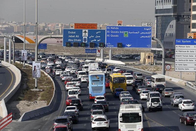 Dubai Sharjah Traffic