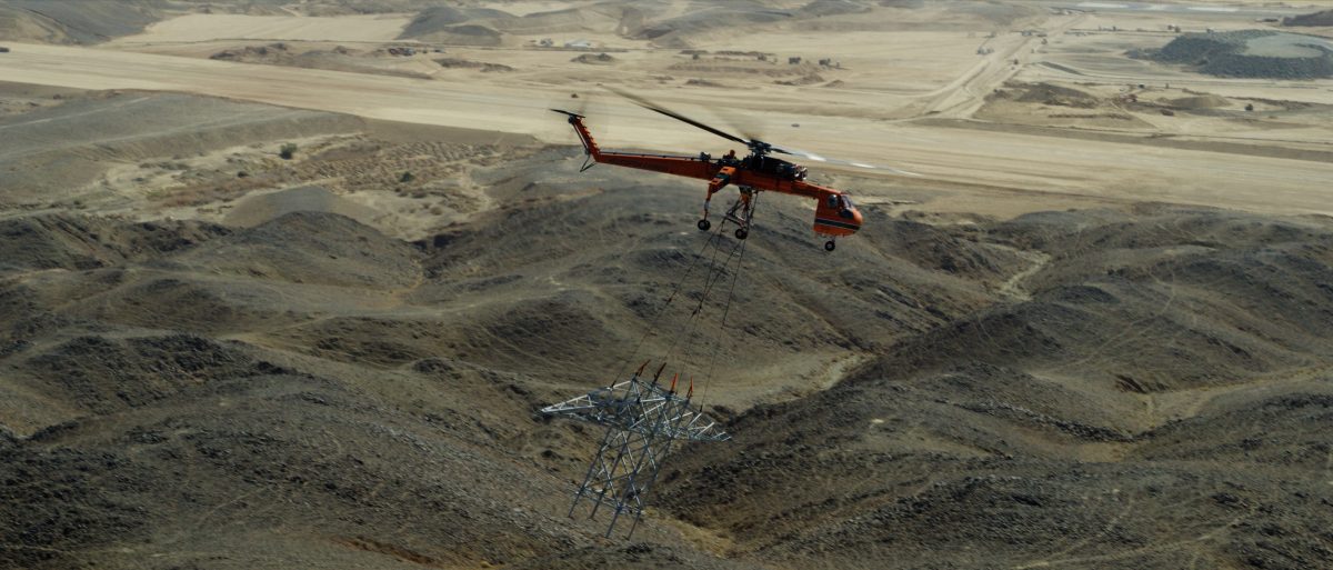 Helicopter-aided sustainable construction