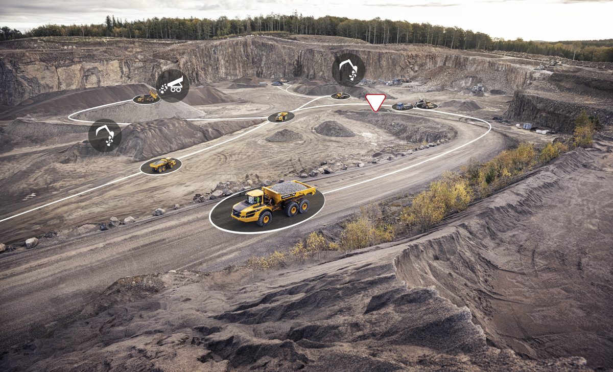 Volvo digital quarry