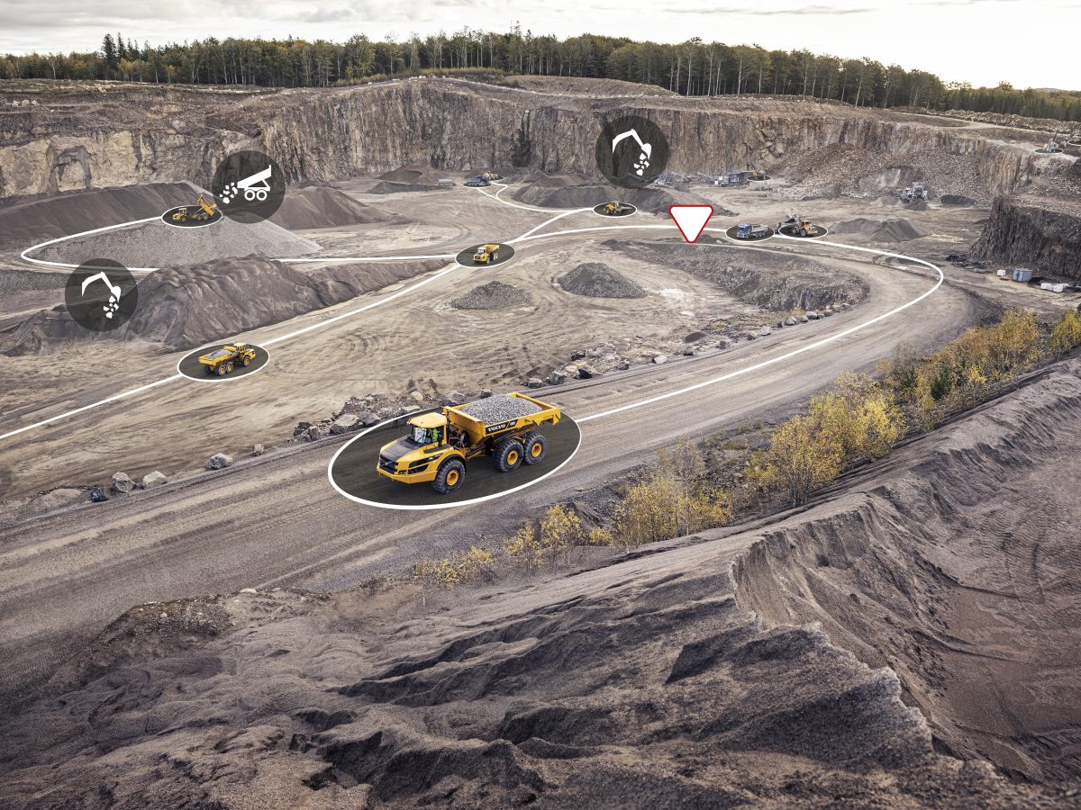 Volvo digital quarry